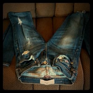 Hollister distressed size 1 jeans